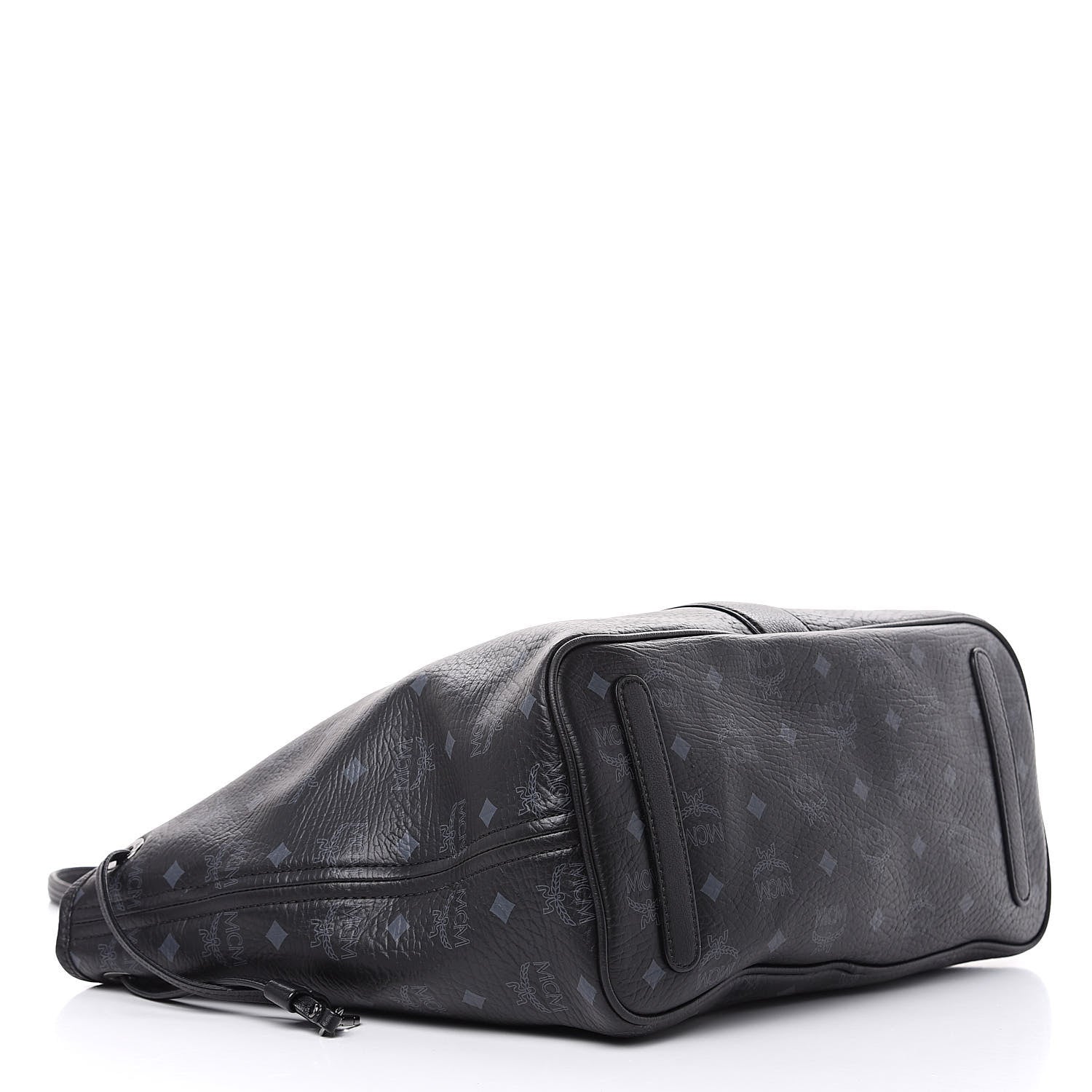 MCM Visetos Medium Liz Reversible Shopper Tote Black 7 of 22