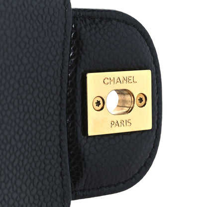 Chanel Caviar Quilted Medium Double Flap Black 7 of 12