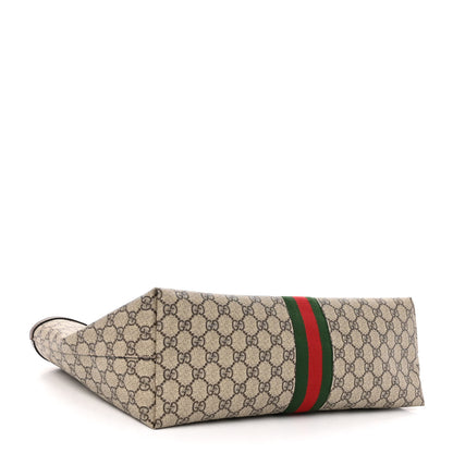 Gucci GG Supreme Monogram Medium Ophidia Shopping Tote Brown 4 of 9