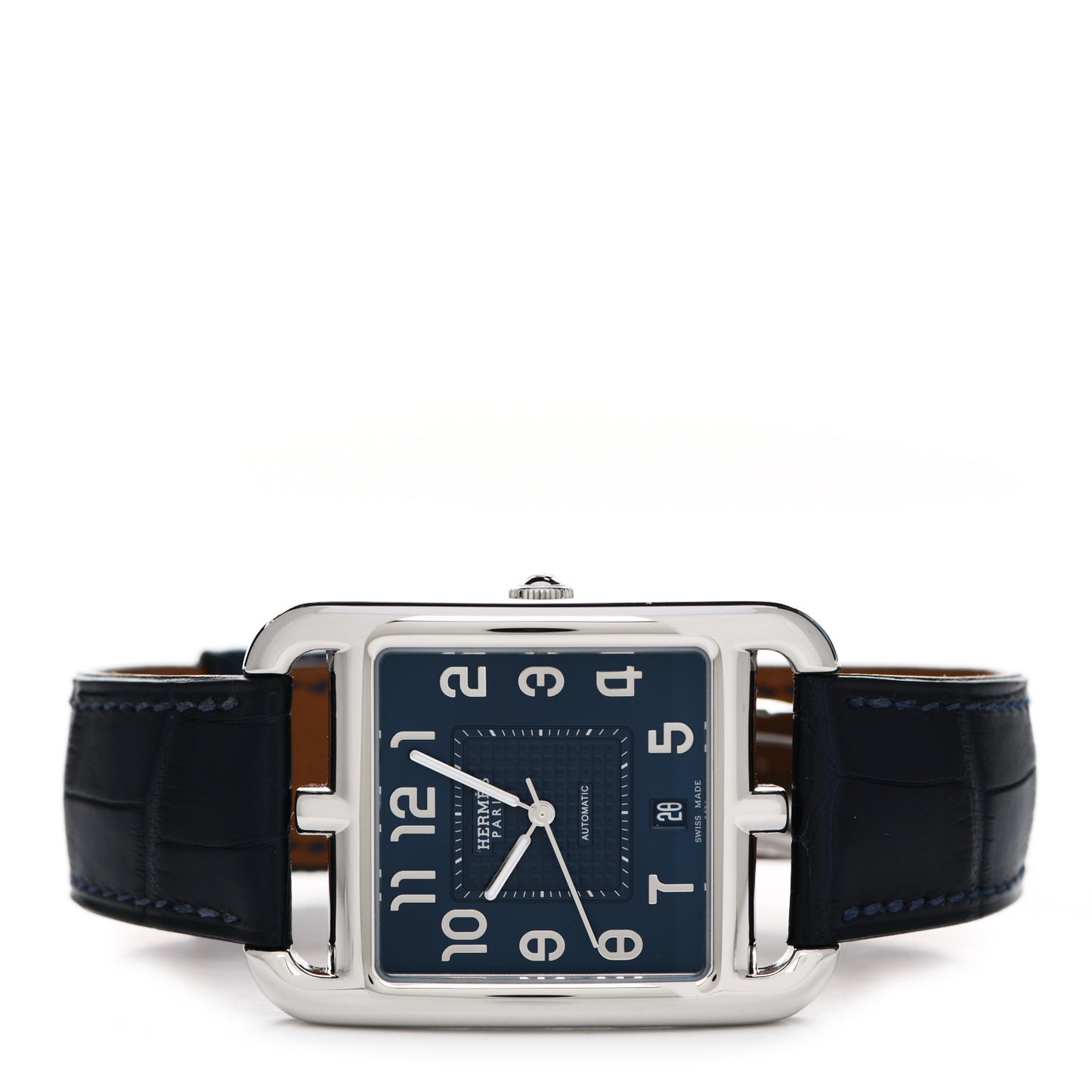 Stainless Steel Alligator 33mm Cape Cod Automatic Watch Bleu Saphir