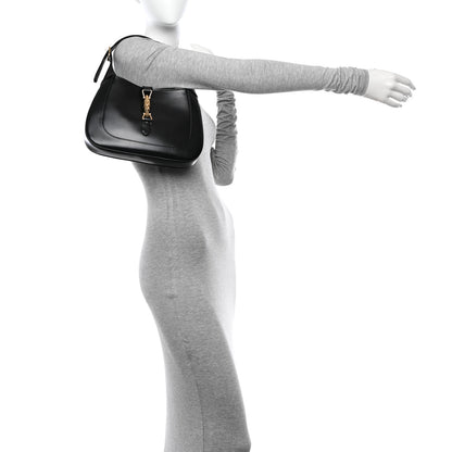 Gucci Boarded Dyana Lux Calfskin Small Jackie 1961 Hobo Black 2 of 10
