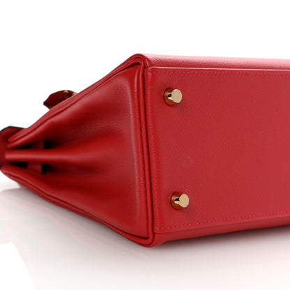 Hermes Evercolor Kelly Retourne 28 Rouge Casaque 10 of 15