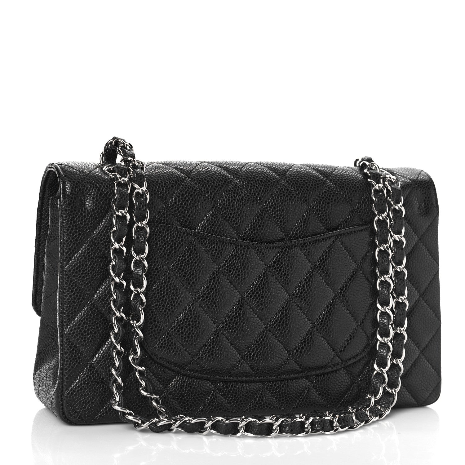 Chanel Caviar Quilted Medium Double Flap Black 3 of 11