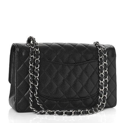 Chanel Caviar Quilted Medium Double Flap Black 3 of 11