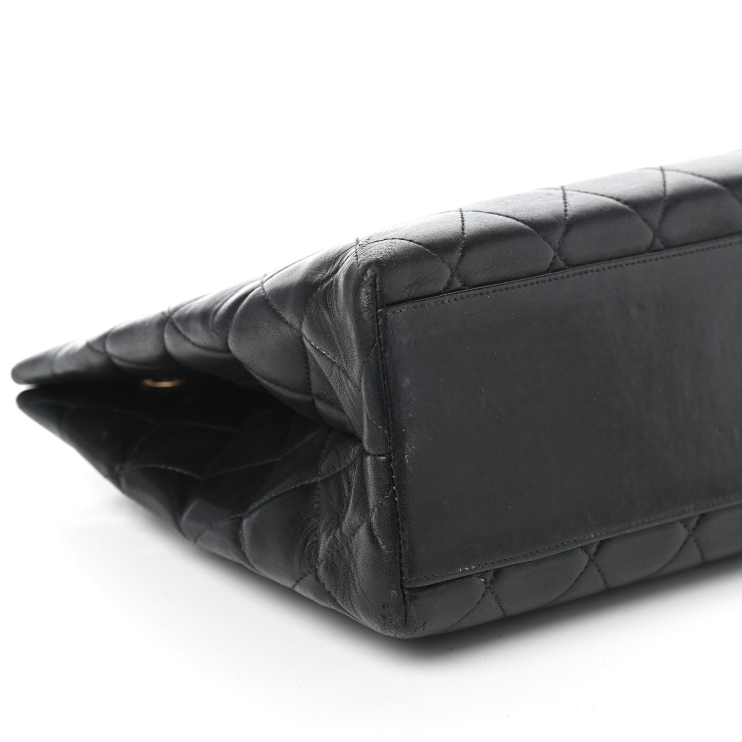 Lambskin Quilted Tote Black