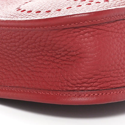 Hermes Taurillon Clemence Amazone Evelyne TPM Rouge H 9 of 11