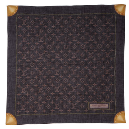Louis Vuitton Cotton Denim Scarf Monogram Ebene 2 of 3