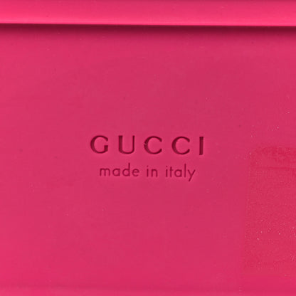 Gucci Calfskin Elizabeth Nappa Charlotte Logo Slingback Sandals 36 Fancy Fuchsia 8 of 11