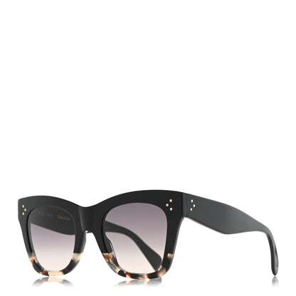 Celine Acetate Cat Eye Sunglasses CL40004I Havana Black 1 of 8