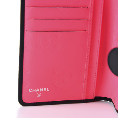 Chanel Calfskin Quilted Cambon Zipped Pocket Wallet Black 8 of 10