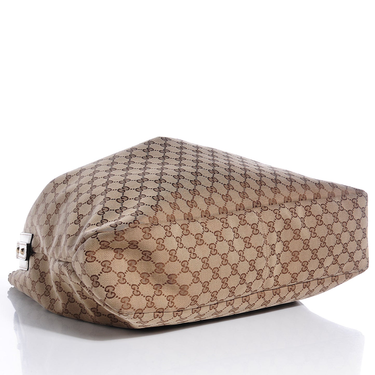 Monogram Large Horsebit Chain Hobo Off White