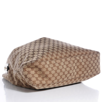 Gucci Monogram Large Horsebit Chain Hobo Off White 5 of 9