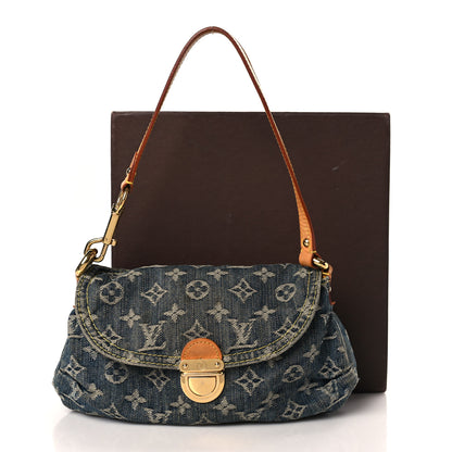 Louis Vuitton Monogram Denim Mini Pleaty Blue 9 of 9