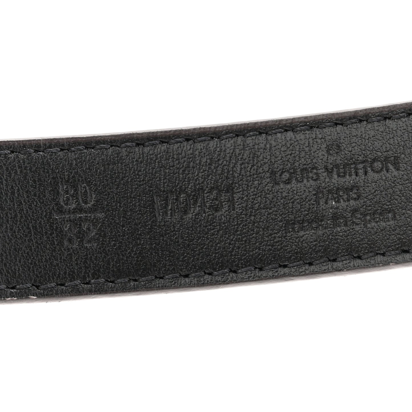 Calfskin Monogram 20mm LV Iconic Reversible Belt 80 32 Black