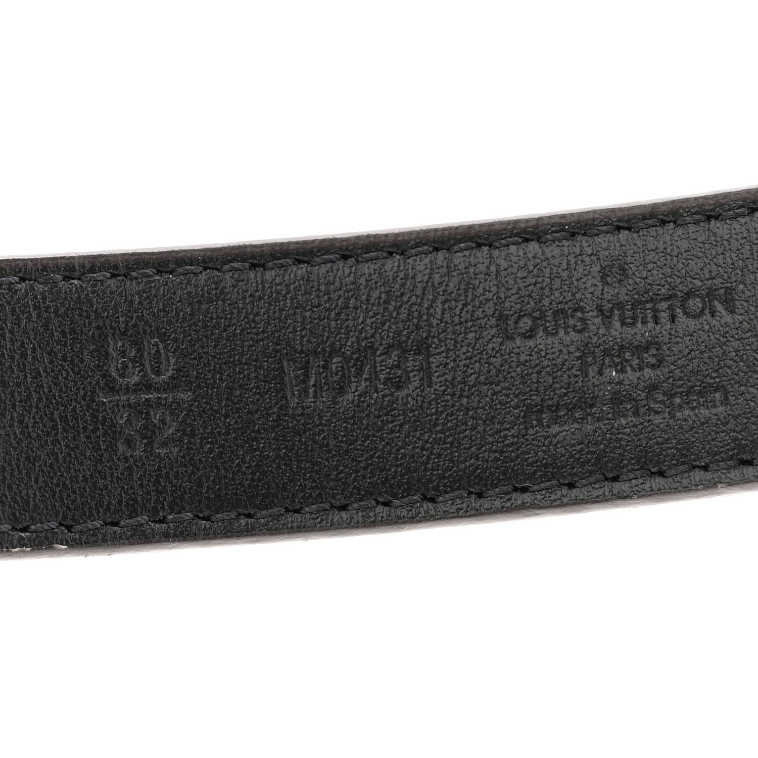 Louis Vuitton Calfskin Monogram 20mm LV Iconic Reversible Belt 80 32 Black 7 of 7