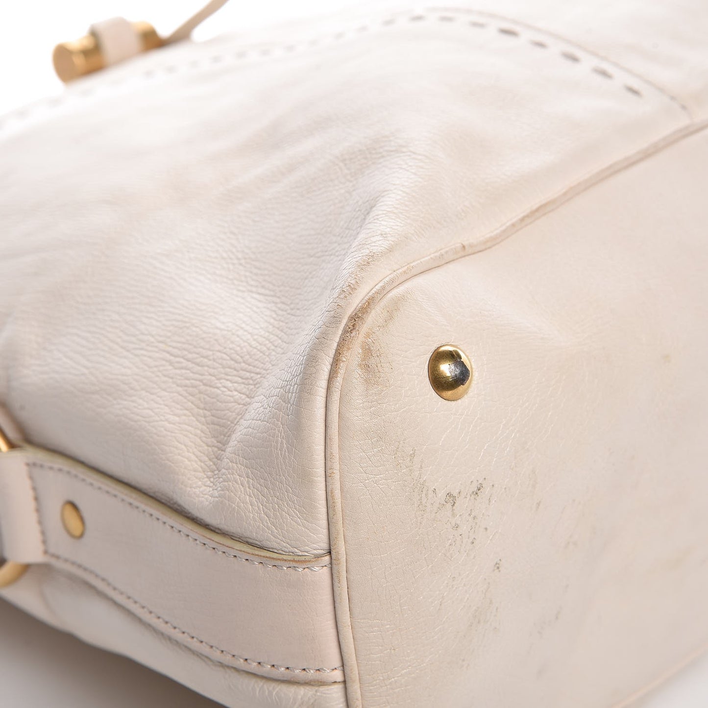 Calfskin Oversized Muse Ivory