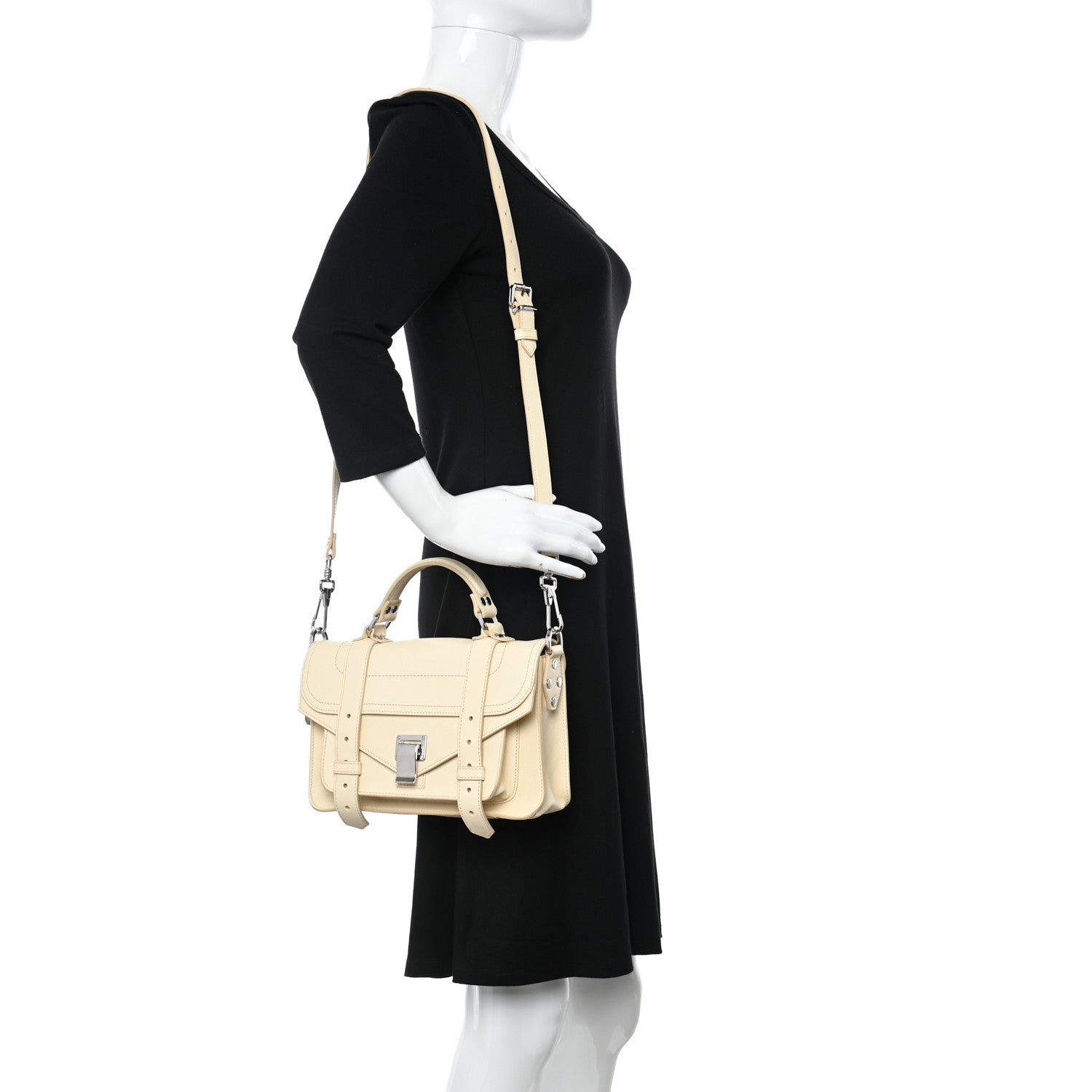 Proenza Schouler Lambskin Tiny PS1 Satchel Beige 2 of 14