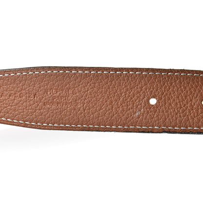 Hermes Box Togo 32mm Belt Strap 105 Black Gold 3 of 13