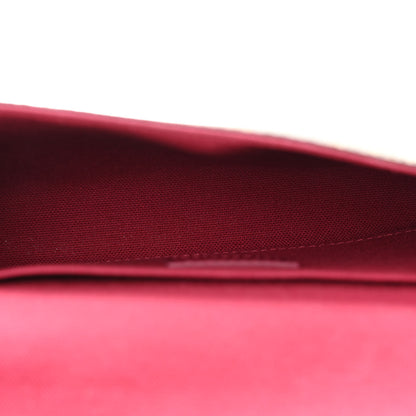 Louis Vuitton Monogram Pochette Felicie Chain Wallet Fuchsia 6 of 9