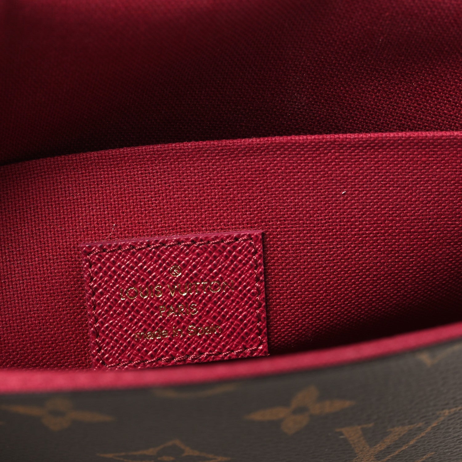 Louis Vuitton Monogram Pochette Felicie Chain Wallet Fuchsia 7 of 11