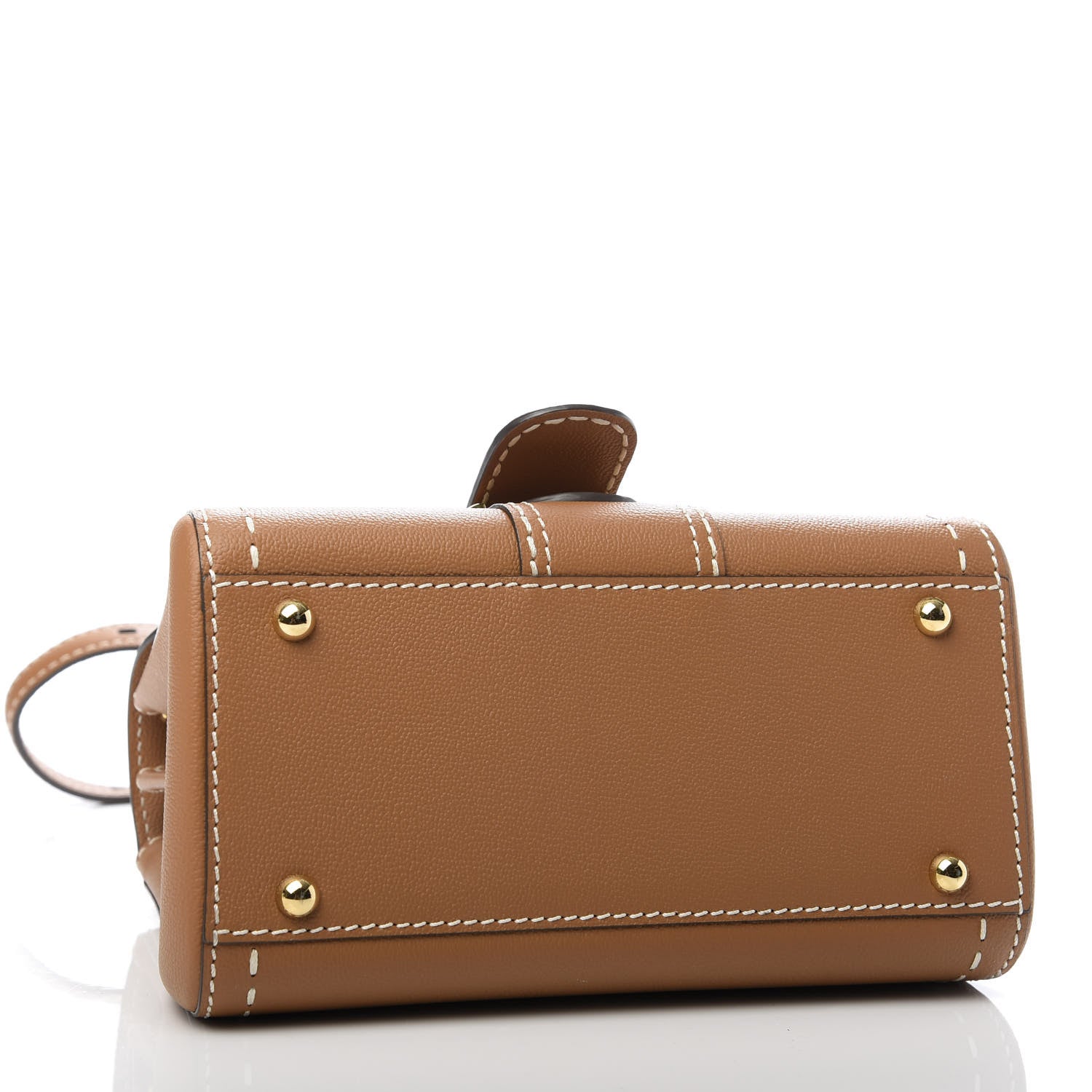 Delvaux Grained Rodeo Calfskin Surpique Mini Brillant Satchel Vegetal Ivory 4 of 10