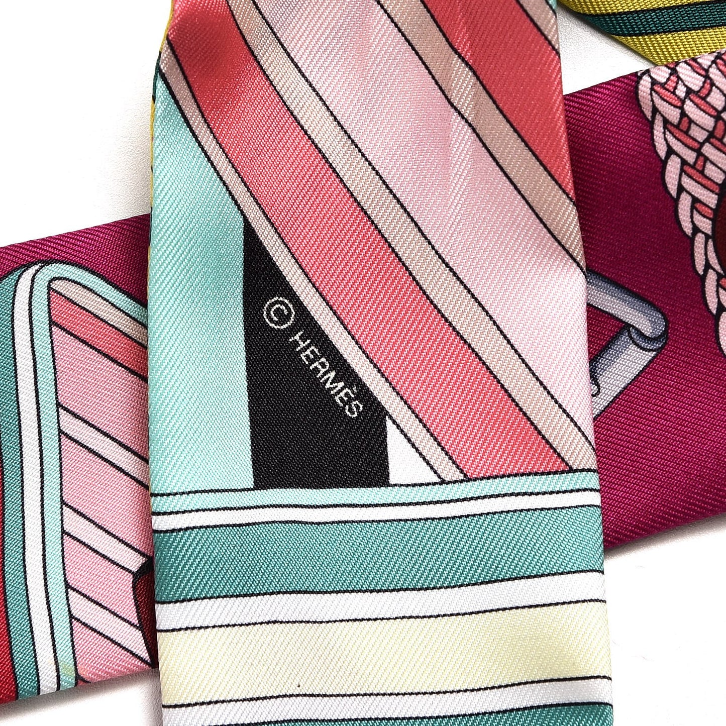 Silk Sangles En Zigzag Twilly