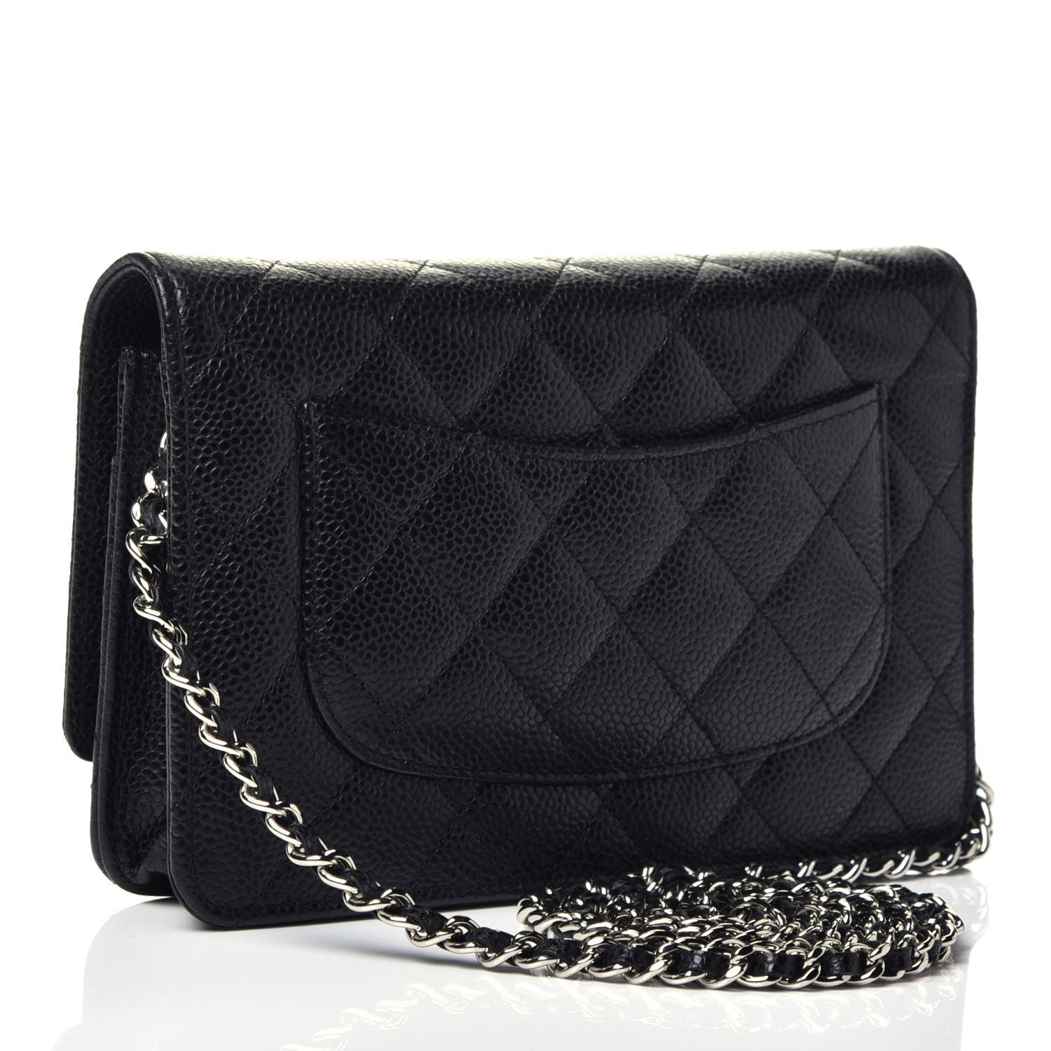 Chanel Caviar Quilted Wallet On Chain WOC Black 3 of 9