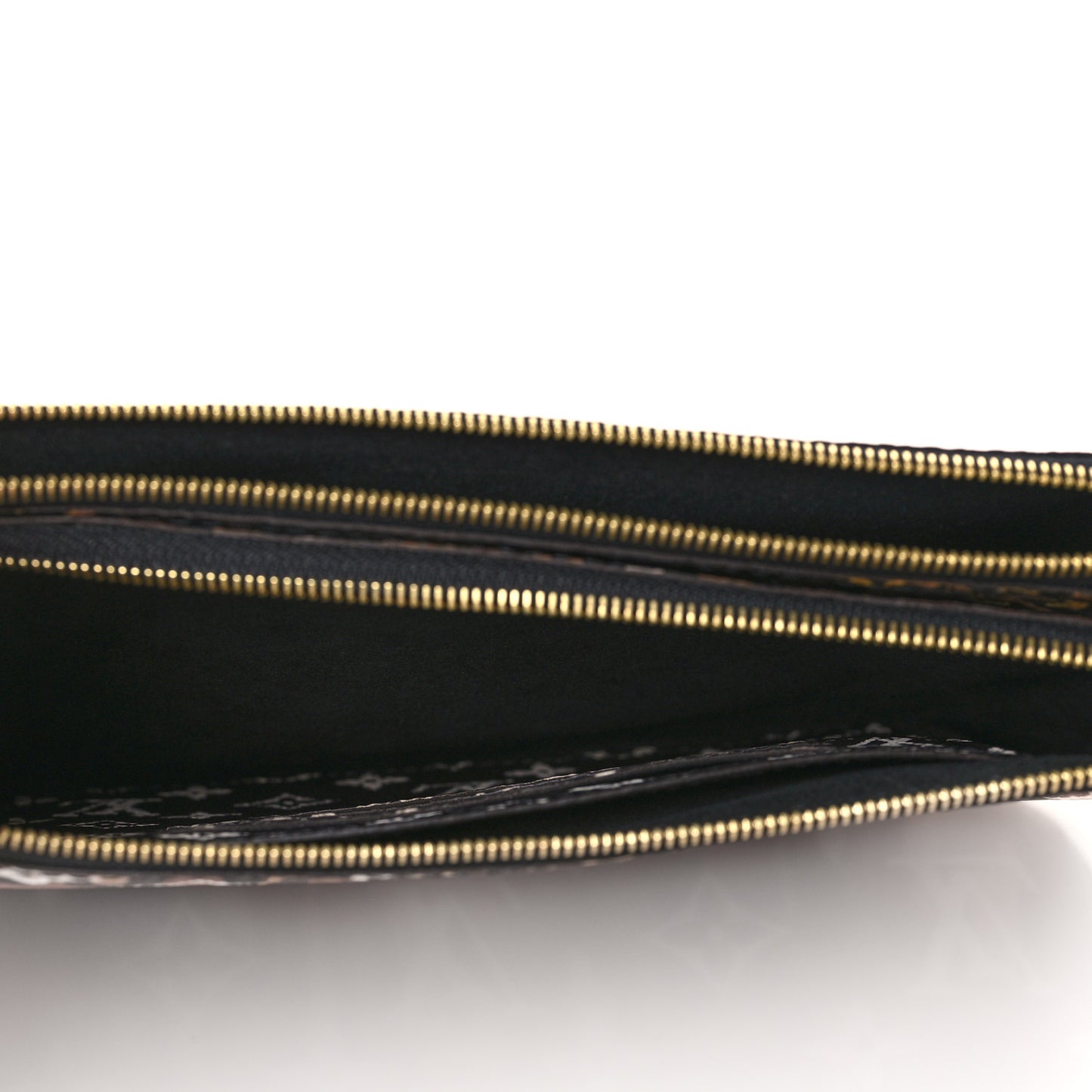 Monogram Giant Jungle Pochette Double Zip Black