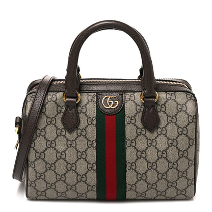Gucci GG Supreme Monogram Web Small Ophidia Top Handle Bag Beige Ebony 1 of 10