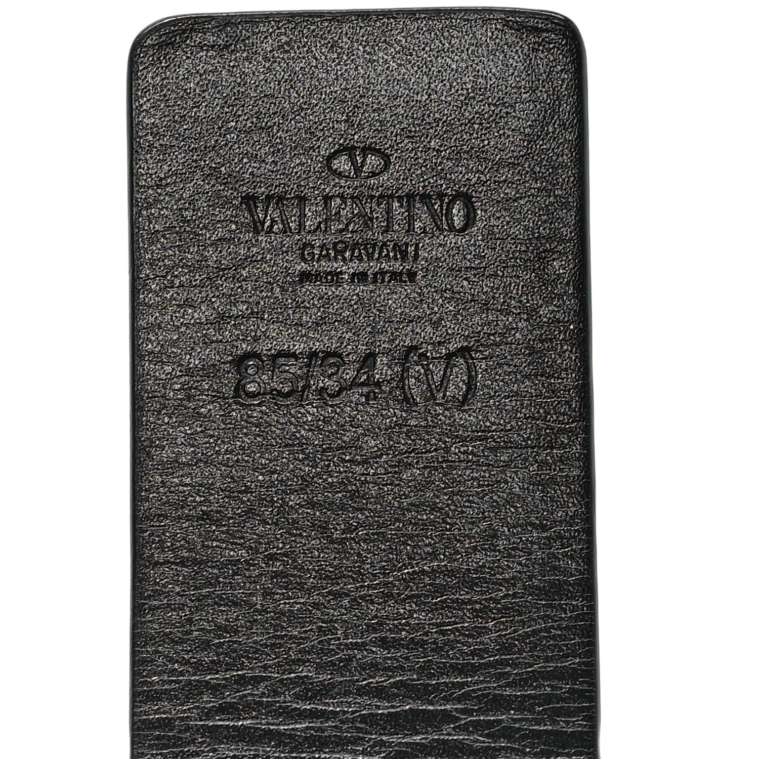 Valentino Garavani Glossy Calfskin VLogo Reversible 30mm Belt 85 34 Saddle Brown Black 3 of 5