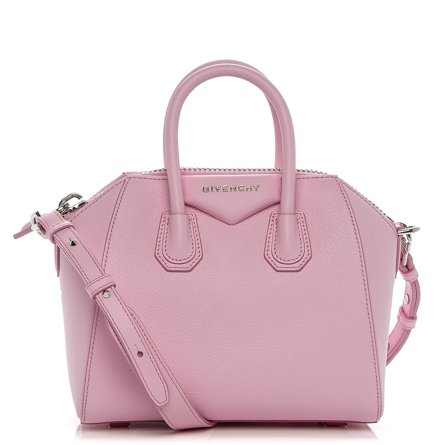 Givenchy Sugar Goatskin Mini Antigona Bright Pink 1 of 6