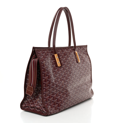 Goyard Goyardine Marquises Tote Burgundy 3 of 24