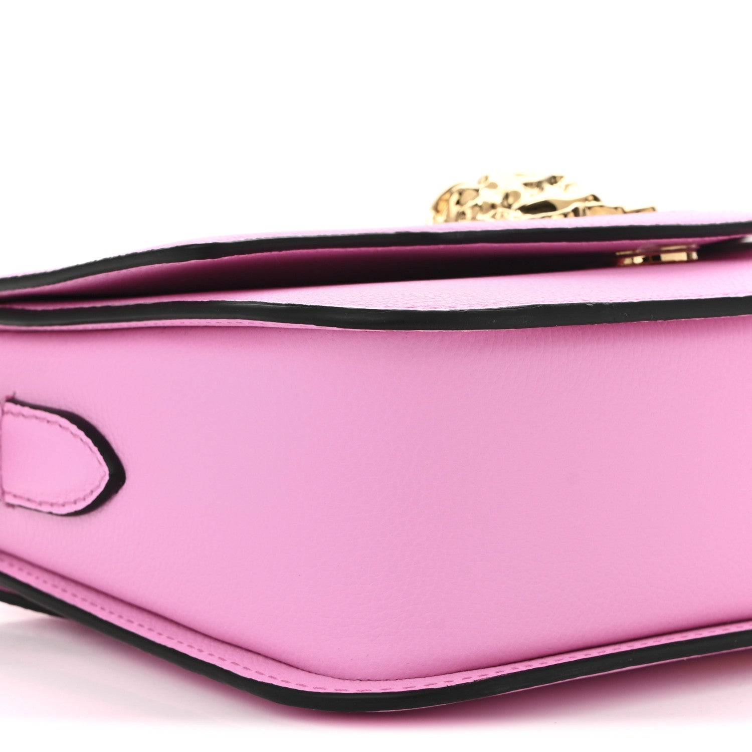 Versace Grained Calfskin La Medusa Shoulder Bag Pink 8 of 9