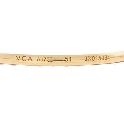 Van Cleef & Arpels 18K Yellow Gold Diamond 1.25mm Felicite Wedding Band Ring 51 5.75 5 of 5
