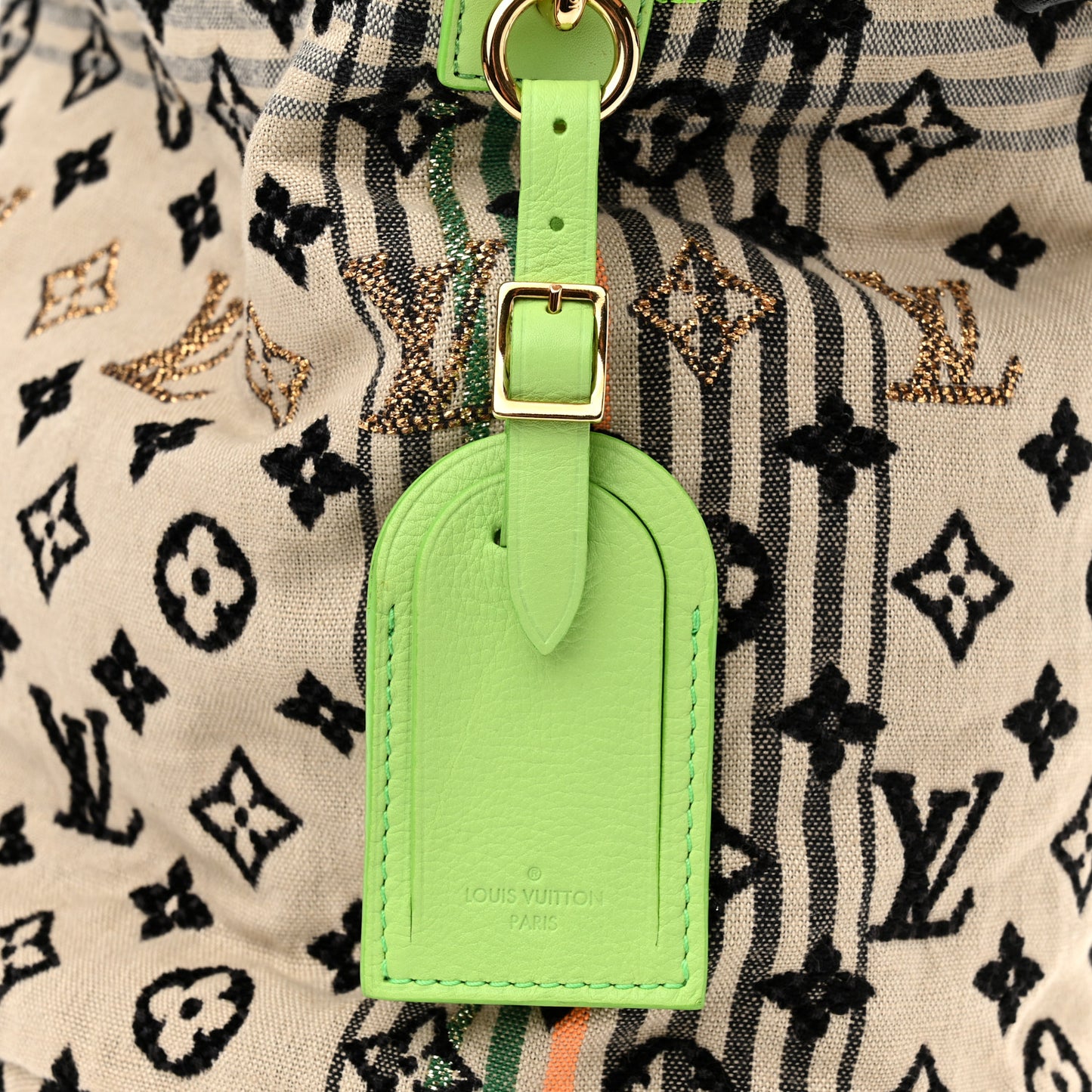 Fabric Jacquard Monogram Cheche Gypsy PM Vert