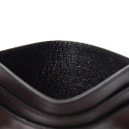 Saint Laurent Calfskin Studded Credit Card Case Black 7 of 7