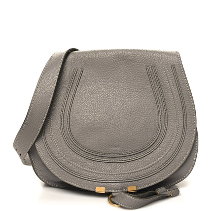 Chloe Calfskin Medium Marcie Round Crossbody Bag Cashmere Grey 1 of 10
