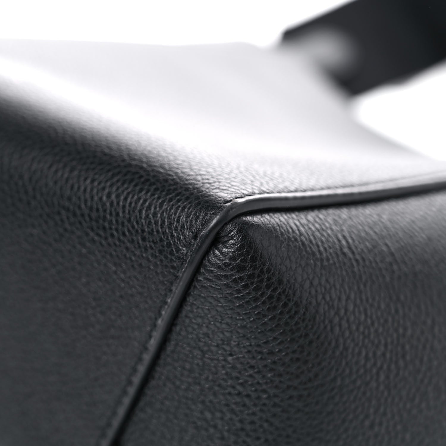 Celine Soft Grained Calfskin Small Sangle Bucket Bag Black 6 of 10