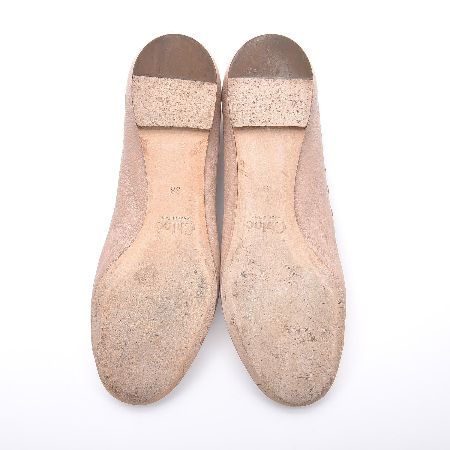 Chloe Calfskin Lauren Ballet Flats 38 Pink Tea 7 of 12
