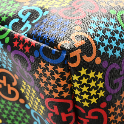 Gucci GG Supreme Monogram Psychedelic Duffle Backpack Black Multicolor 9 of 10
