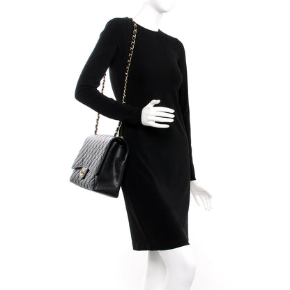 Chanel Caviar Quilted Maxi Single Flap Black 2 of 10