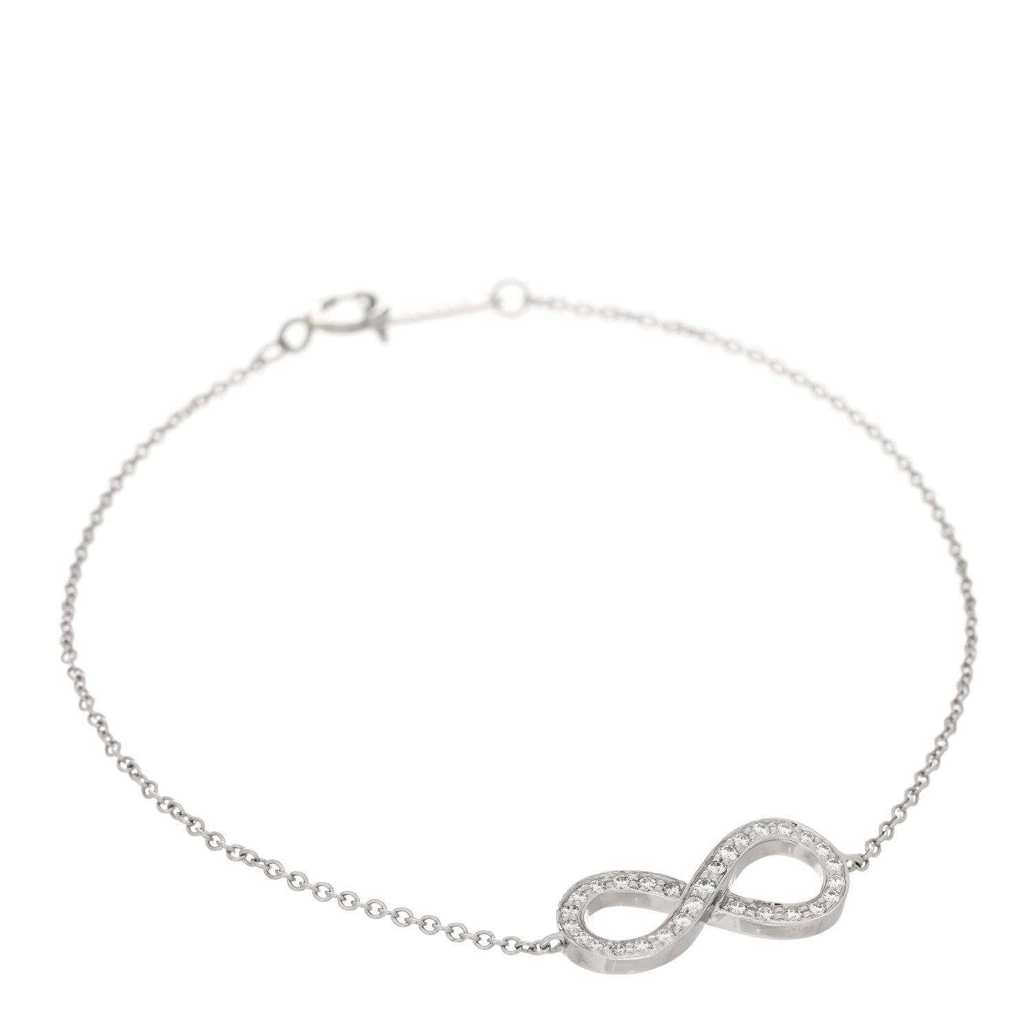 Tiffany Platinum Diamond Infinity Bracelet 1 of 3