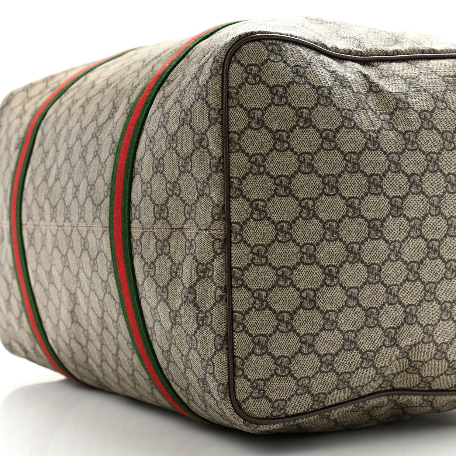 Gucci GG Supreme Monogram Web Medium Duffle Bag Brown 9 of 13