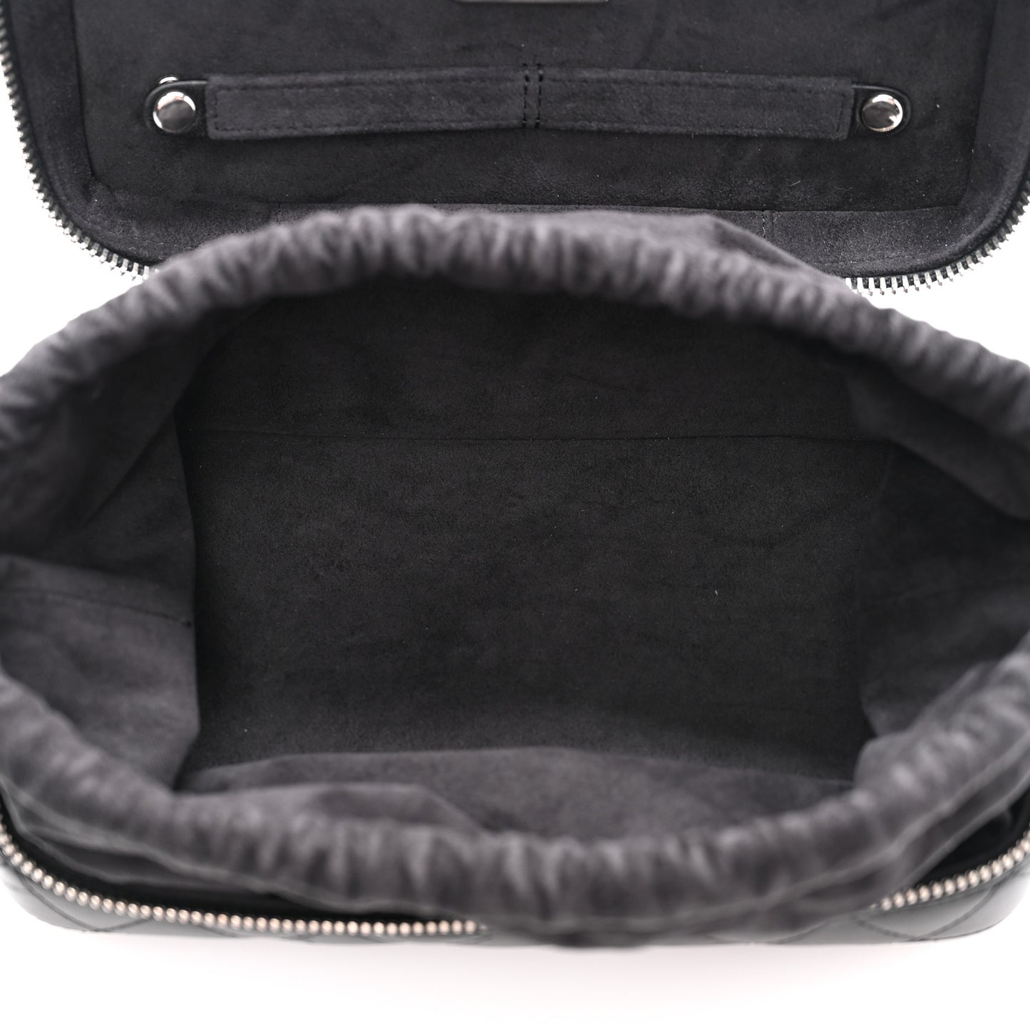 Lambskin Quilted Jewelry Case Black