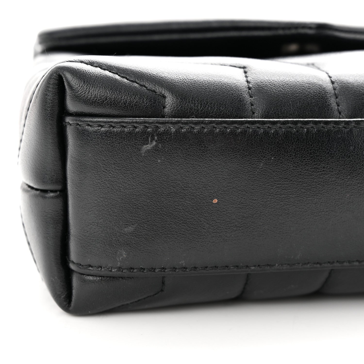 Saint Laurent Calfskin Y Quilted Monogram Toy Loulou Crossbody Bag Black 11 of 15
