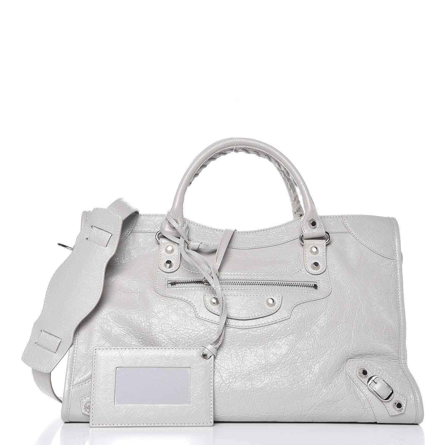 Balenciaga Agneau Classic Silver Hardware City Gris Nuage 9 of 9
