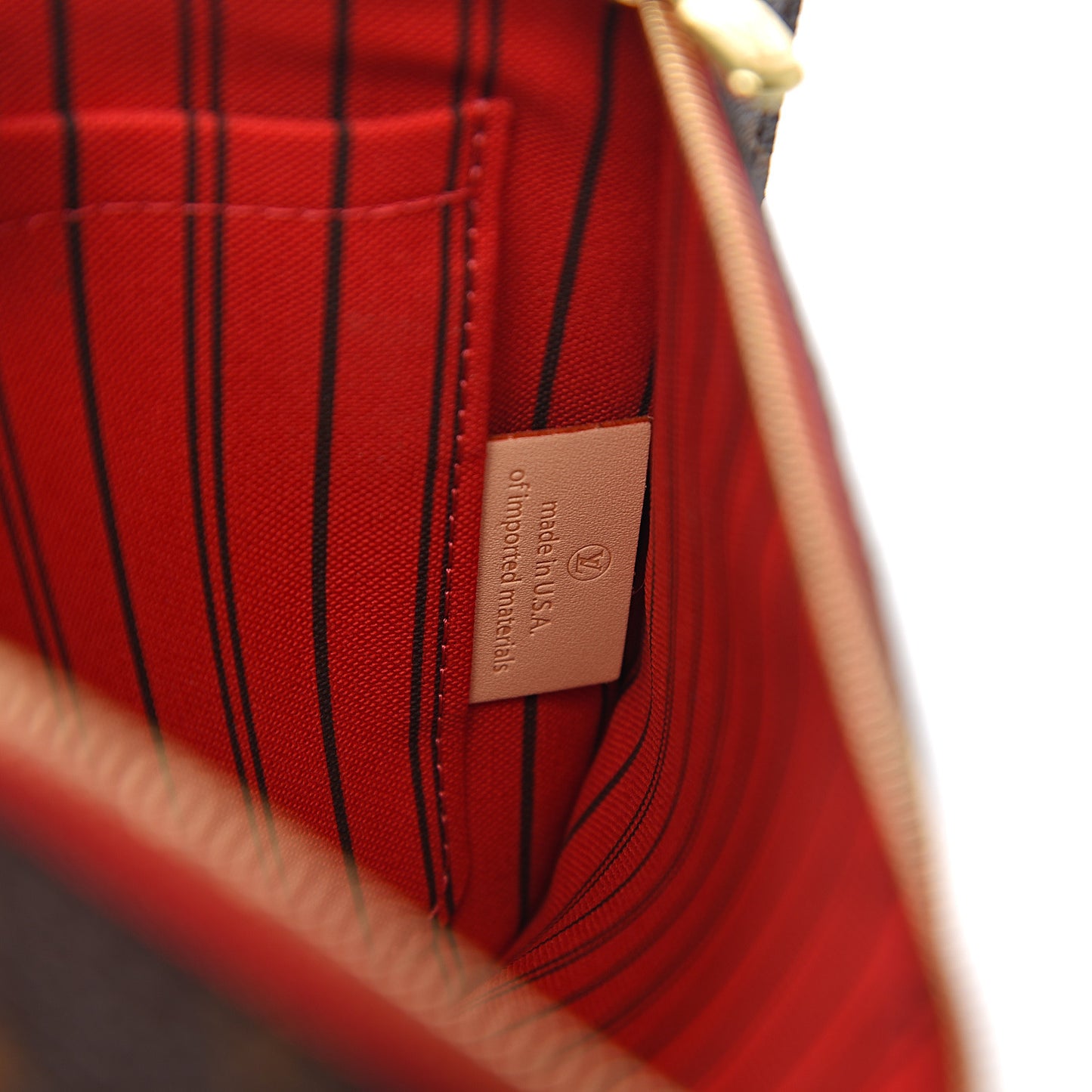 Monogram Neverfull MM GM Pochette Cherry