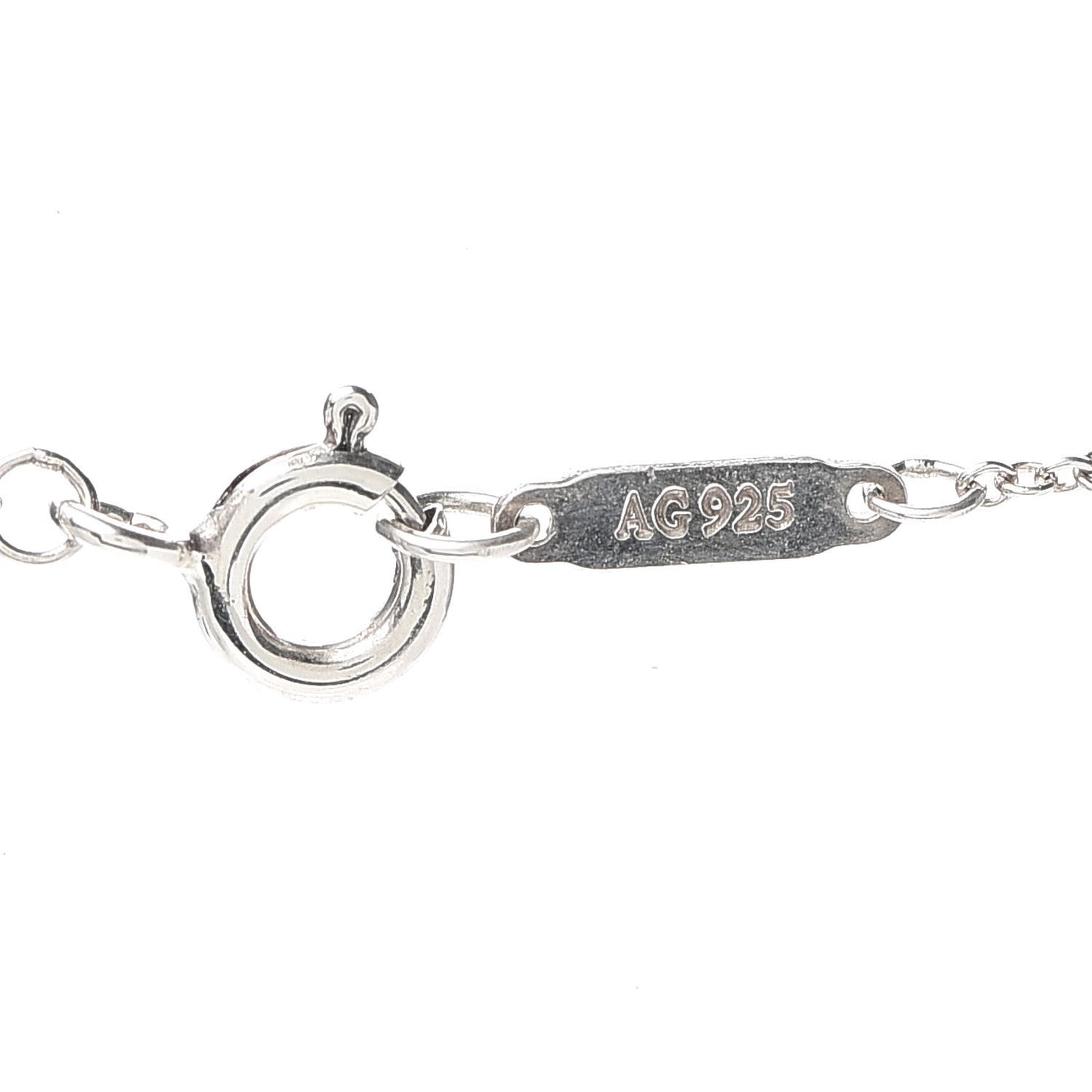 Sterling Silver Oval Key Pendant Necklace