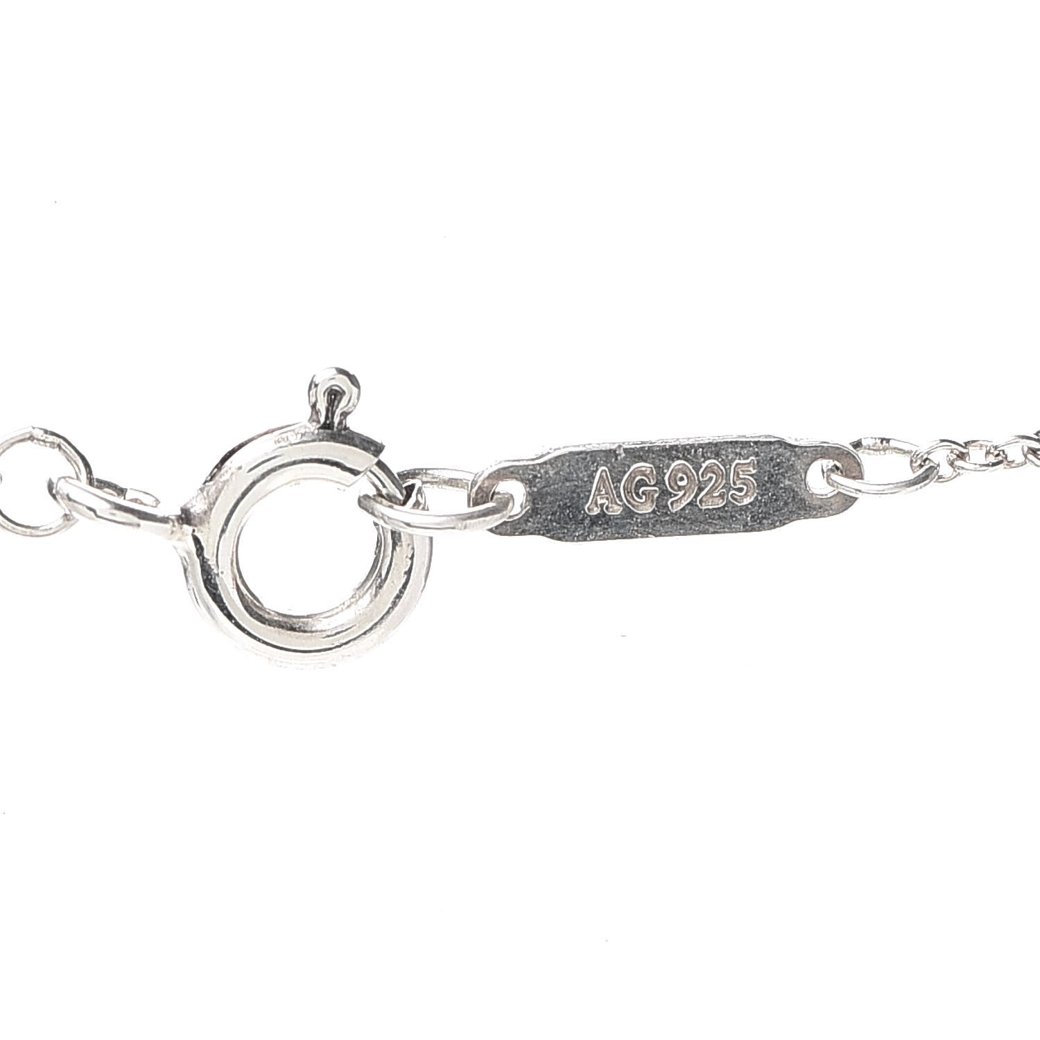 Tiffany Sterling Silver Oval Key Pendant Necklace 4 of 5