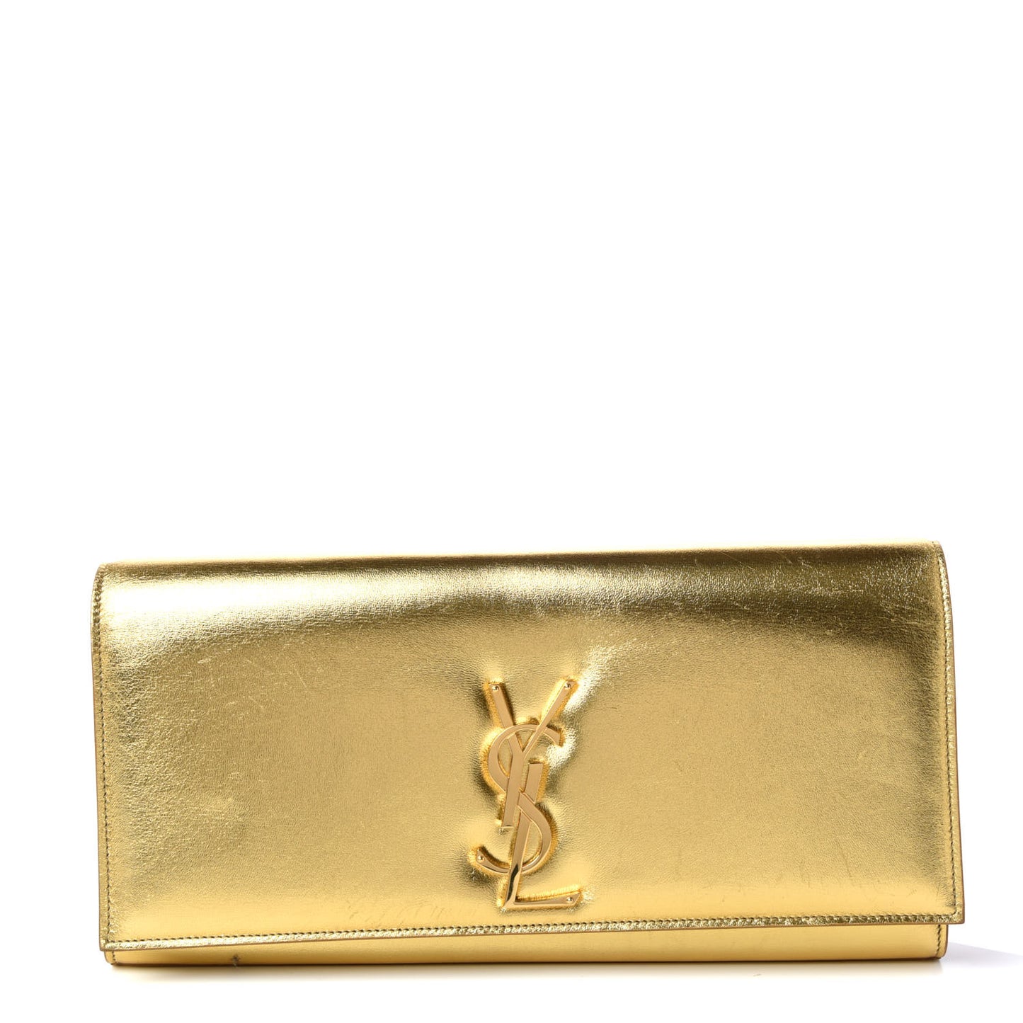 Metallic Calfskin Monogram Cassandre Clutch Ciad
